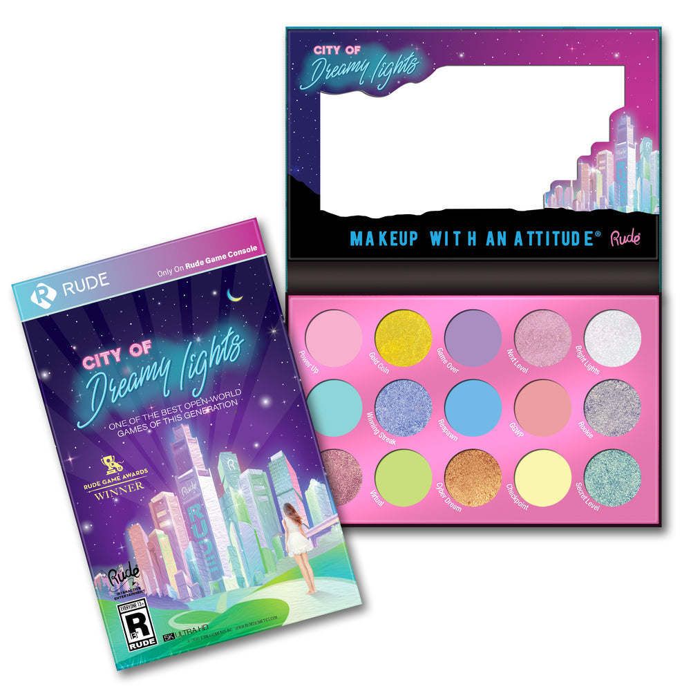 RUDE City of Dreamy Lights - 15 Dreamy Pastel Pigment &amp; Eyeshadow Palette