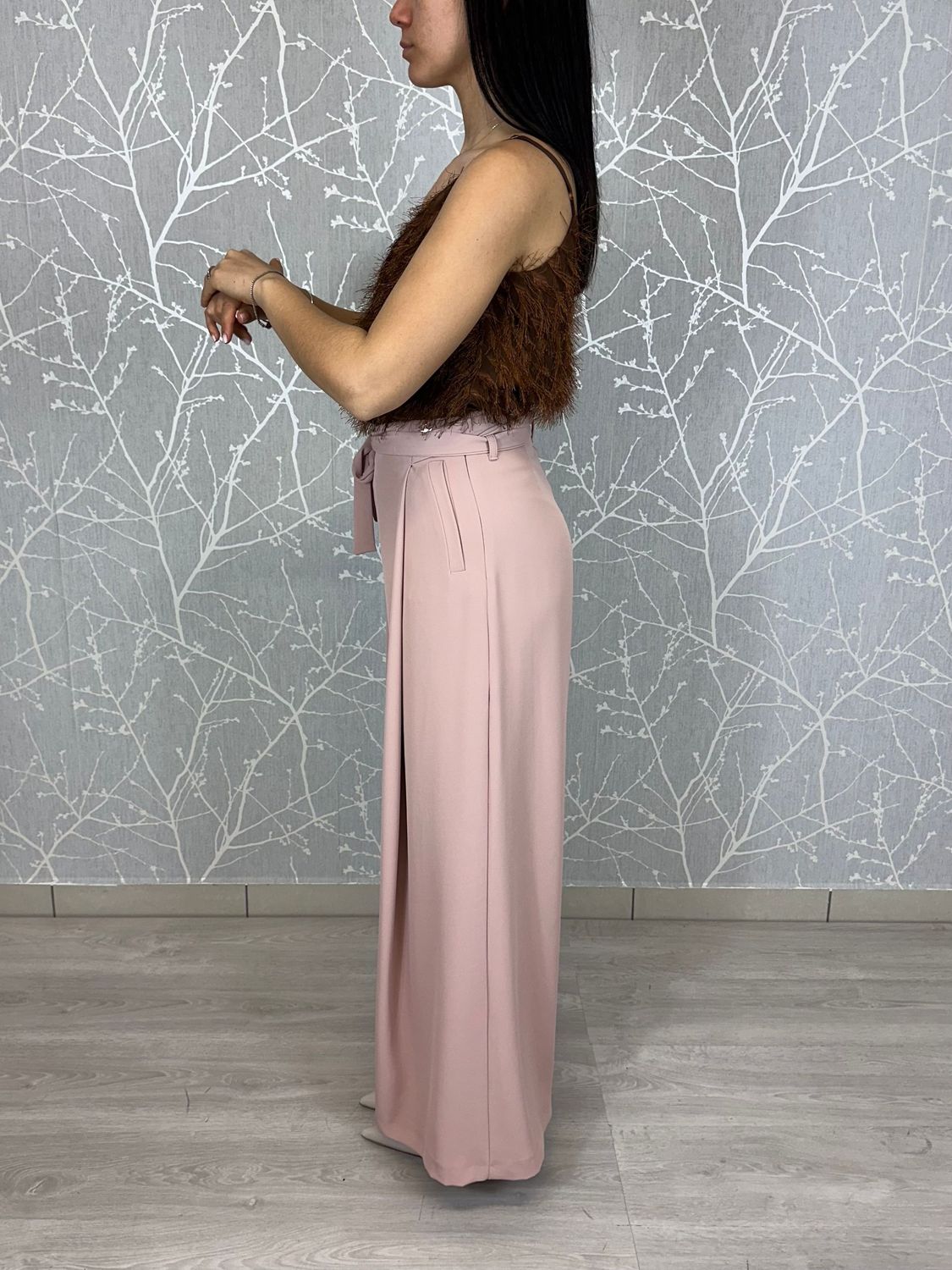 Pantalone palazzo  rosa
