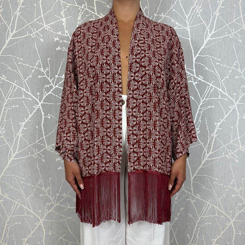 Kimono Con Frange