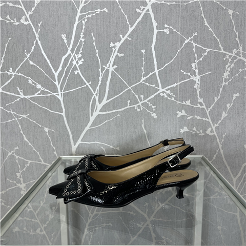 Slingback Con Fiocco In Vernice