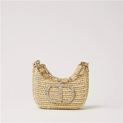 Borsa Hobo In Paglia