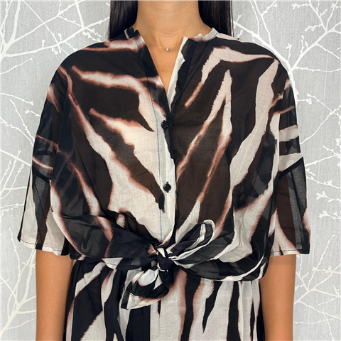 Camicia Collo Coreana, Taglia: U, Colore: FANTASIA
