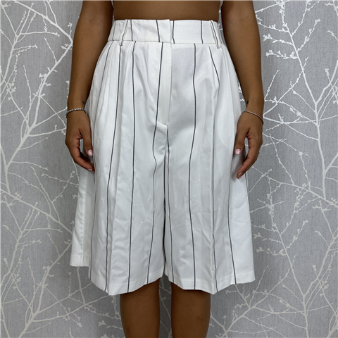 Bermuda Gessato, Taglia: 40, Colore: BIANCO