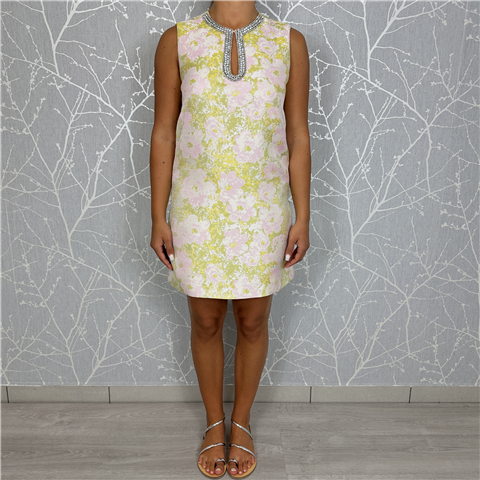 Miniabito Jacquard Con Ricamo A Mano, Taglia: L, Colore: FLOREALE