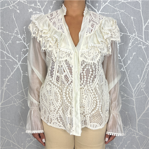 Camicia Pizzo E Mussola