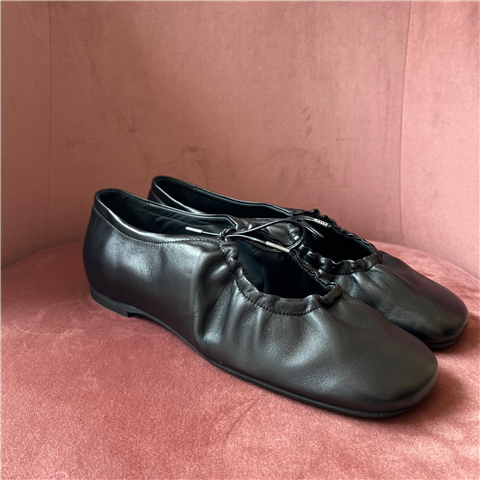 Ballerina Nappa Chiffon Art. Pbal41, Taglia: 38, Colore: NERO