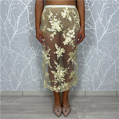 Gonna Longuette In Pizzo Art. Go584