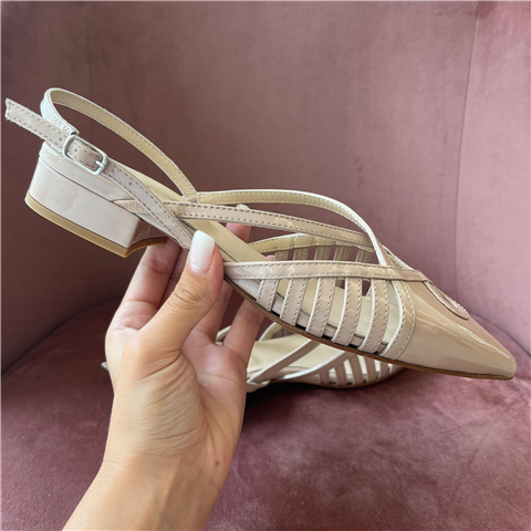 Ballerina In Vernice Art.1865ver, Taglia: 38, Colore: BEIGE