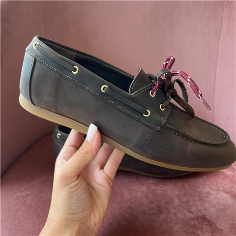 Mocassino Con Doppio Laccio Sul Davanti Art. Sm90