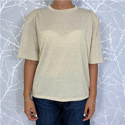 T-shirt Lurex Spallona Over Art. Tvsn113