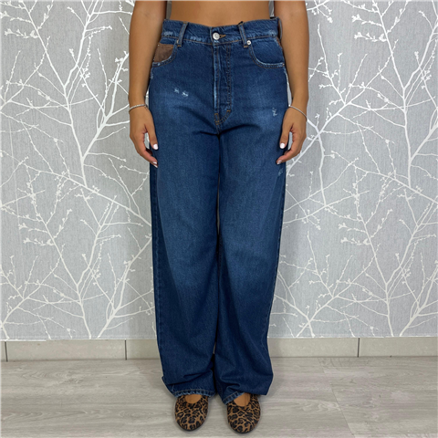 Jeans Kein Dettagli Leather Art. Pfap056, Taglia: L, Colore: DENIM SCURO