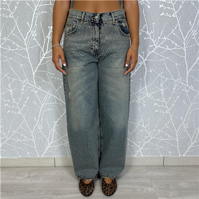Jeans Bella Con Applicazioni Strass Art. Plsp010 Jeans Bella Con Applicazioni Strass Art. Plsp010