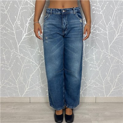 Jeans Judo Con Pinces Al Ginocchio Art. Pgzp087
