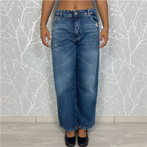 Jeans Judo Con Pinces Al Ginocchio Art. Pgzp087, Taglia: L, Colore: DENIM