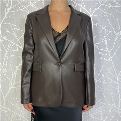 Giacca In Ecopelle Monopetto Art. 26b628