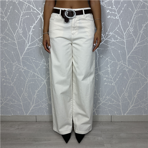 Pantalone Con Cintura Art. S38m0743, Taglia: M, Colore: BURRO