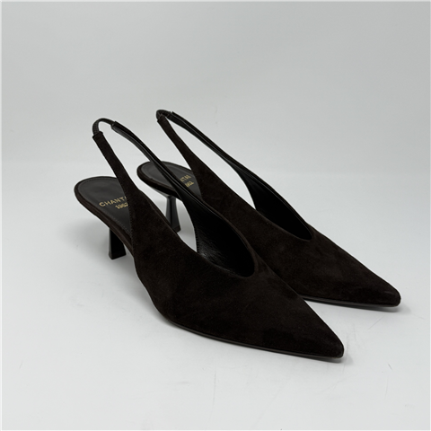 Slingback Scamosciata Art. 2738, Taglia: 37, Colore: MORO
