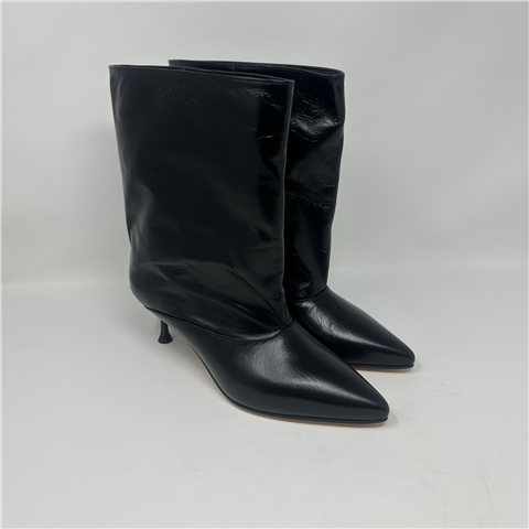 Tronchetto Gambale Largo Art. Aisha2468, Taglia: 36, Colore: NERO