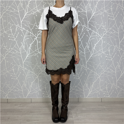 Abito Sottoveste Corto Con Pizzo Art. Amap059