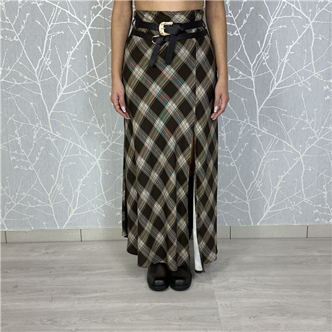 Gonna Lunga Con Spacco E Cinture Art. Gmap066