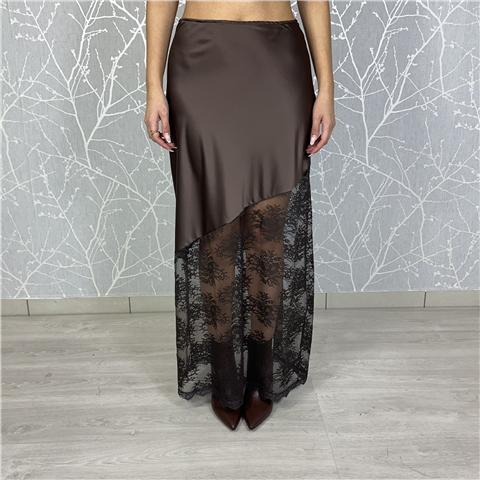 Longuette Con Pizzo Applicato Art. Gmap064, Taglia: M, Colore: MORO