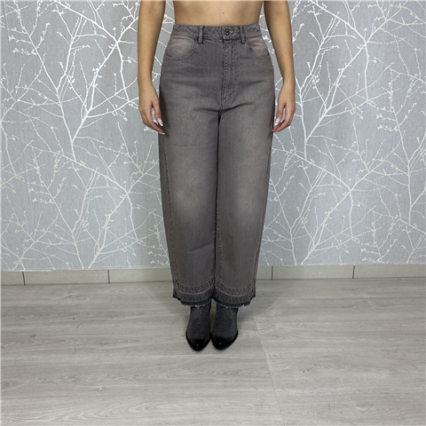 Jeans Carrot Con Orlo A Taglio Vivo Art. O66030c, Taglia: 40, Colore: CIPRIA