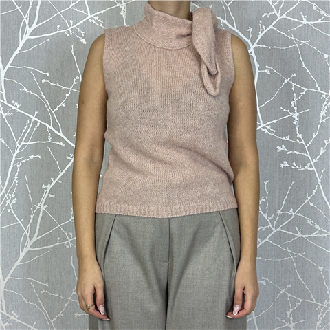 Gilet In Maglia Con Nodo Art.55171f, Taglia: U, Colore: CIPRIA