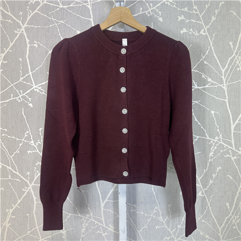 Cardigan Girocollo Con Bottoni Gioiello Art. 72191ai25