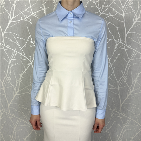 Top A Fascia Punto Milano Art. O77010c, Taglia: 44, Colore: BURRO