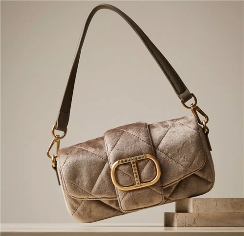 Tracolla In Velluto, Taglia: U, Colore: NATURAL BEIGE