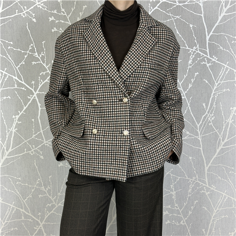 Cappottino Check Doppio Petto Art. Kmip087