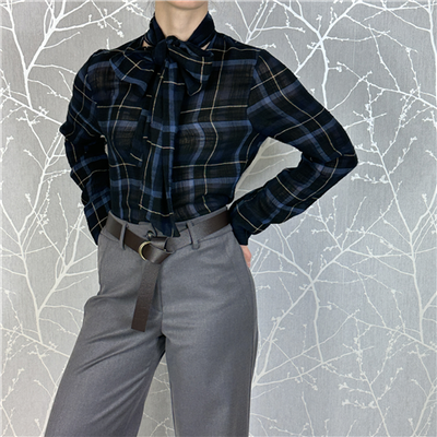 Camicia Tartan Con Fiocco Art. Cjk115