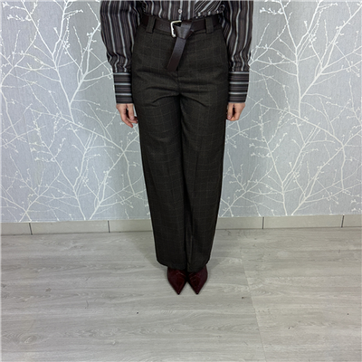 Pantalone A Quadri Con Cintura Art. Pfwp271