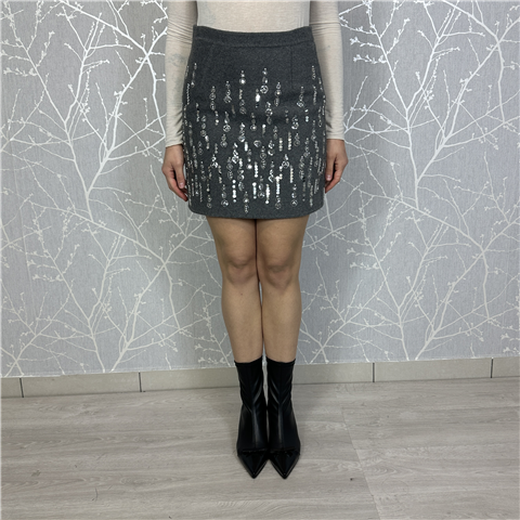 Minigonna Con Paillettes Art. M1f0163