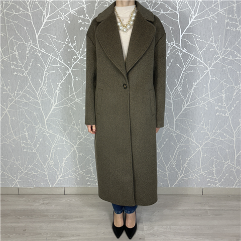 Cappotto Over Monopetto Con Revers Arrotondati Art. Sdbo5012