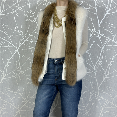 Ecopelliccia Smanicata Art. 4324020, Taglia: M/L, Colore: MULTICOLOR