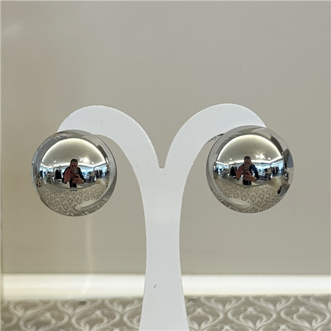 Orecchino Bottone Art. 019, Taglia: U, Colore: ARGENTO