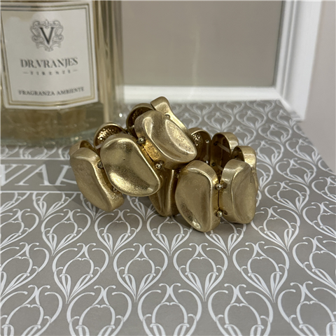 Bracciale Elastico Satinato Art. 016, Taglia: U, Colore: ORO