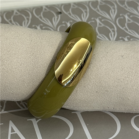 Bracciale Rigido Con Placca Oro Art. 010, Taglia: U, Colore: MILITARE