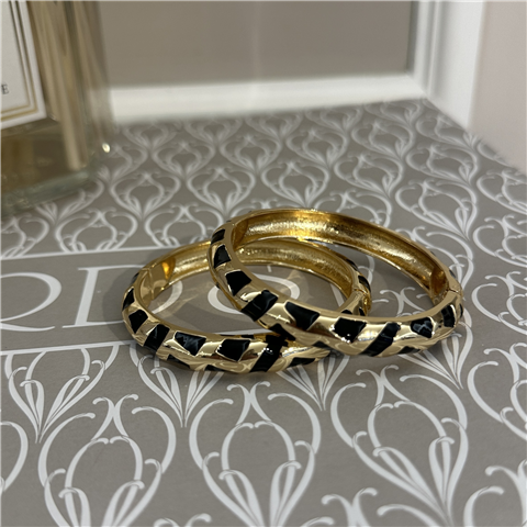 Bracciale Rigido Art. 018, Taglia: U, Colore: ORO/NERO