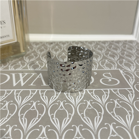 Bracciale Rigido Martellato Art. 012, Taglia: U, Colore: ARGENTO