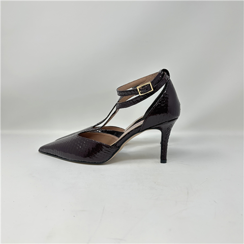 Decolletè Effetto Pitonato Con Cinturino Alla Caviglia Art. P7044s