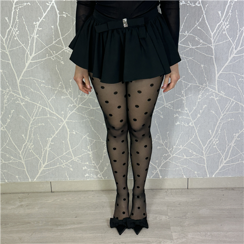 Gonna Svasata Con Fiocco E Fibbia Gioiello E Pantaloncino Interno Art. Bolanogonna