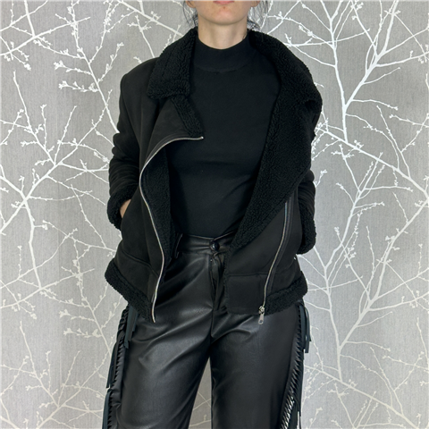 Ecomontone Corto Art. Kdyp038, Taglia: L, Colore: NERO