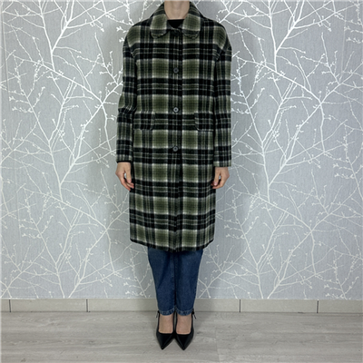 Cappotto Scozia Monopetto Con Tasca Con Patta Art. Fw56048