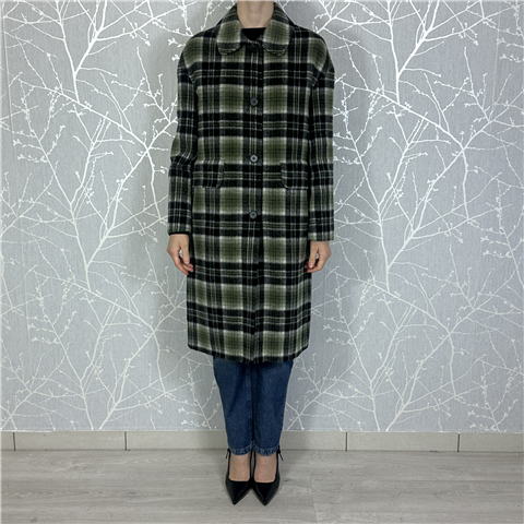 Cappotto Scozia Monopetto Con Tasca Con Patta Art. Fw56048