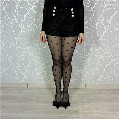 Short In Tweed Con Bottoni Gioiello Art. Este