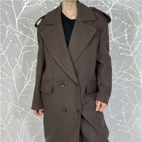 Cappotto Over Doppiopetto Art. Kcbp084, Taglia: M, Colore: FONDENTE