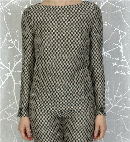 Maglia Luxury Collo A Barca Art. 4324030cc3, Taglia: L, Colore: ORO VERDE