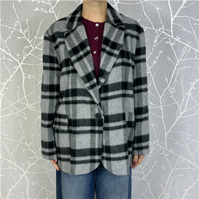 Giacca Cappotto Check Over Art. Jmap132